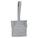 CHANEL Hand Bag Nylon Silver CC Auth 126117-3