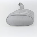 CHANEL Hand Bag Nylon Silver CC Auth 126117-9