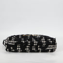 CHANEL Chain Shoulder Bag Tweed Black Gold CC Auth 126118SM-10