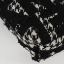 CHANEL Chain Shoulder Bag Tweed Black Gold CC Auth 126118SM-11