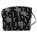 CHANEL Chain Shoulder Bag Tweed Black Gold CC Auth 126118SM-3