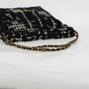 CHANEL Chain Shoulder Bag Tweed Black Gold CC Auth 126118SM-7