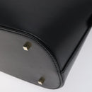 Salvatore Ferragamo Hand Bag Leather Black Gold Auth 126121-12