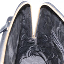 Salvatore Ferragamo Hand Bag Leather Black Gold Auth 126121-19