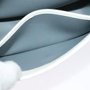 Christian Dior Honeycomb Canvas Shoulder Bag PVC White Gold Auth 126124-20