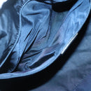 Christian Dior Trotter Canvas Boston Bag Navy Gold Auth 126126-20