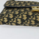 Christian Dior Trotter Canvas Shoulder Bag Navy Gold Auth 126127-15