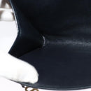 Christian Dior Trotter Canvas Shoulder Bag Navy Gold Auth 126127-19