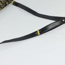 Christian Dior Trotter Canvas Shoulder Bag Navy Gold Auth 126127-7