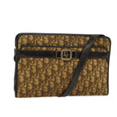 Christian Dior Trotter Canvas Shoulder Bag Beige Auth 126128-1