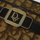 Christian Dior Trotter Canvas Shoulder Bag Beige Auth 126128-17