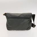 PRADA Shoulder Bag Nylon Leather 2Set Blue Gray Auth 126134-11