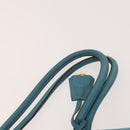 PRADA Shoulder Bag Nylon Leather 2Set Blue Gray Auth 126134-6