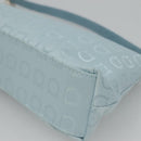 Salvatore Ferragamo Accessory Pouch Nylon Blue Silver Auth 126139-12