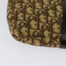 Christian Dior Trotter Canvas Shoulder Bag Brown Gold Auth 126151-15
