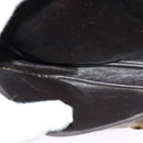 Christian Dior Trotter Canvas Shoulder Bag Brown Gold Auth 126151-19