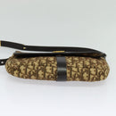 Christian Dior Trotter Canvas Shoulder Bag Brown Gold Auth 126151-5