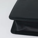 Burberrys Shoulder Bag Leather Navy Gold Auth 126153-15