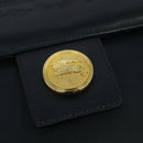 Burberrys Shoulder Bag Leather Navy Gold Auth 126153-17