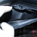 Burberrys Shoulder Bag Leather Navy Gold Auth 126153-12