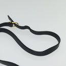 Burberrys Shoulder Bag Leather Navy Gold Auth 126153-8