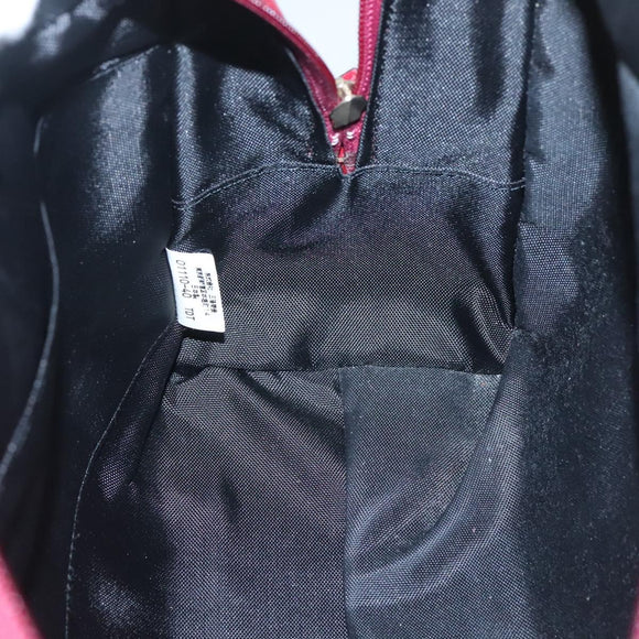 BURBERRY Nova Check Hand Bag Canvas Beige Gold Auth 126154