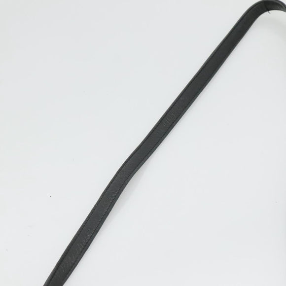 BALLY Shoulder Bag Leather Black Gold Auth 126155