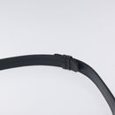 CELINE Shoulder Bag Leather Navy Gold Auth 126159-14