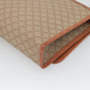 CELINE Macadam Canvas Shoulder Bag Beige Gold Auth 126162-15