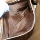 CELINE Macadam Canvas Shoulder Bag Beige Gold Auth 126162-11