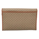 CELINE Macadam Canvas Shoulder Bag Beige Gold Auth 126162-2