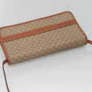 CELINE Macadam Canvas Shoulder Bag Beige Gold Auth 126162-6