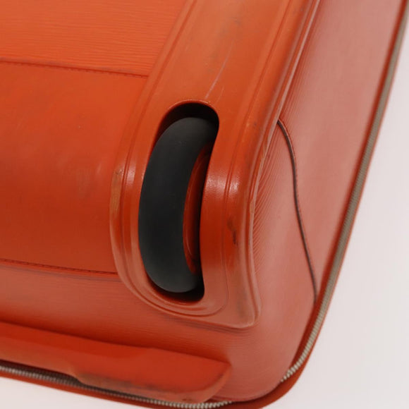 LOUIS VUITTON Epi Pegas 45 Suitcase Orange Pimon M40865 LV Auth 126163