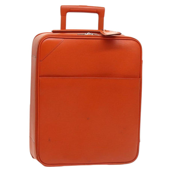 LOUIS VUITTON Epi Pegas 45 Suitcase Orange Pimon M40865 LV Auth 126163
