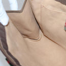 GUCCI GG Supreme Web Sherry Line Clutch Bag PVC Beige 89 01 033 Auth 126164-17