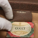 GUCCI GG Supreme Web Sherry Line Clutch Bag PVC Beige 89 01 033 Auth 126164-12