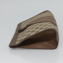 GUCCI GG Supreme Web Sherry Line Clutch Bag PVC Beige 89 01 033 Auth 126164-4