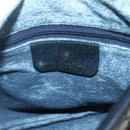 GUCCI GG Supreme Sherry Line Shoulder Bag PVC Navy Gold 89 02 032 Auth 126166-15