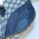 GUCCI GG Supreme Sherry Line Shoulder Bag PVC Navy Gold 89 02 032 Auth 126166-20