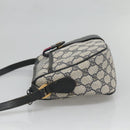 GUCCI GG Supreme Sherry Line Shoulder Bag PVC Navy Gold 89 02 032 Auth 126166-5