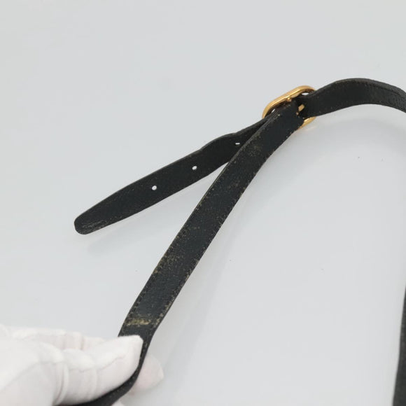 GUCCI GG Supreme Sherry Line Shoulder Bag PVC Navy Gold 89 02 032 Auth 126166