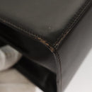 Salvatore Ferragamo Gancini Hand Bag Leather 2way Black Gold Auth 126173-16