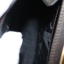 Salvatore Ferragamo Gancini Hand Bag Leather 2way Black Gold Auth 126173-21