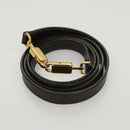 Salvatore Ferragamo Gancini Hand Bag Leather 2way Black Gold Auth 126173-24