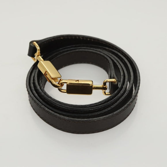 Salvatore Ferragamo Gancini Hand Bag Leather 2way Black Gold Auth 126173