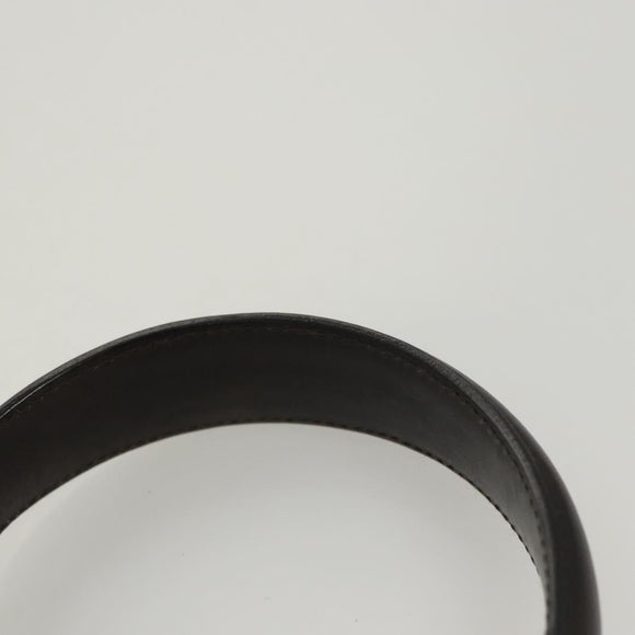 Salvatore Ferragamo Gancini Hand Bag Leather 2way Black Gold Auth 126173