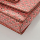 Salvatore Ferragamo Shoulder Bag Patent Leather Pink Gold Auth 126176-14