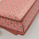 Salvatore Ferragamo Shoulder Bag Patent Leather Pink Gold Auth 126176-15