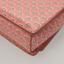 Salvatore Ferragamo Shoulder Bag Patent Leather Pink Gold Auth 126176-16