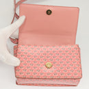 Salvatore Ferragamo Shoulder Bag Patent Leather Pink Gold Auth 126176-10